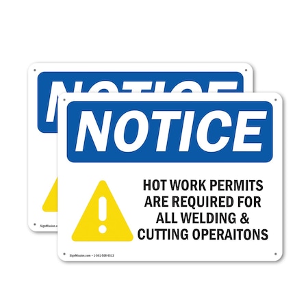 Signmission 18 in Height, 24 in Width, Plastic, Rectangle OS-2PACK-NS-P-1824-L-15813